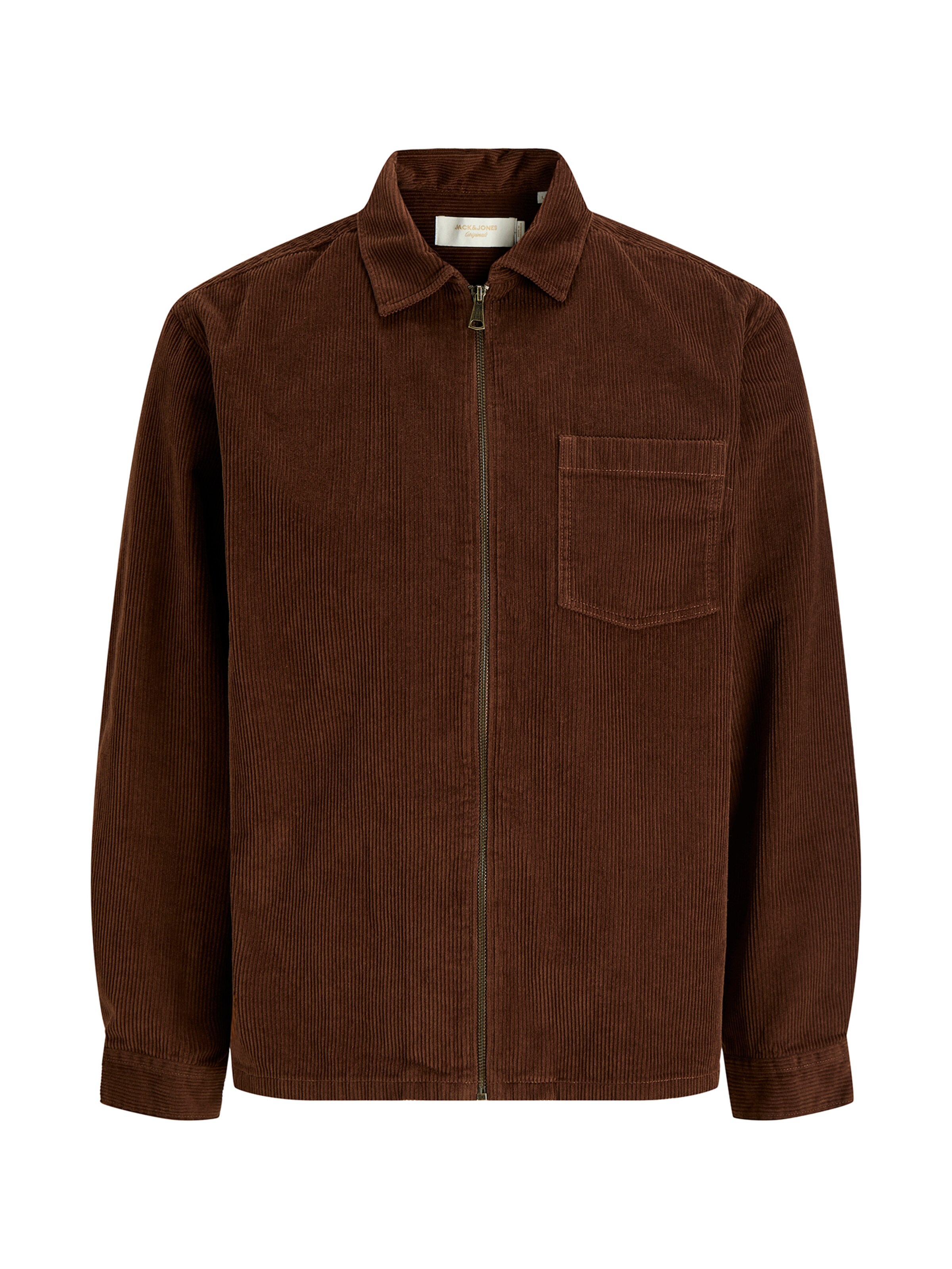 JACK & JONES Overhemd 'JORTORONTO' in Bruin: voorkant