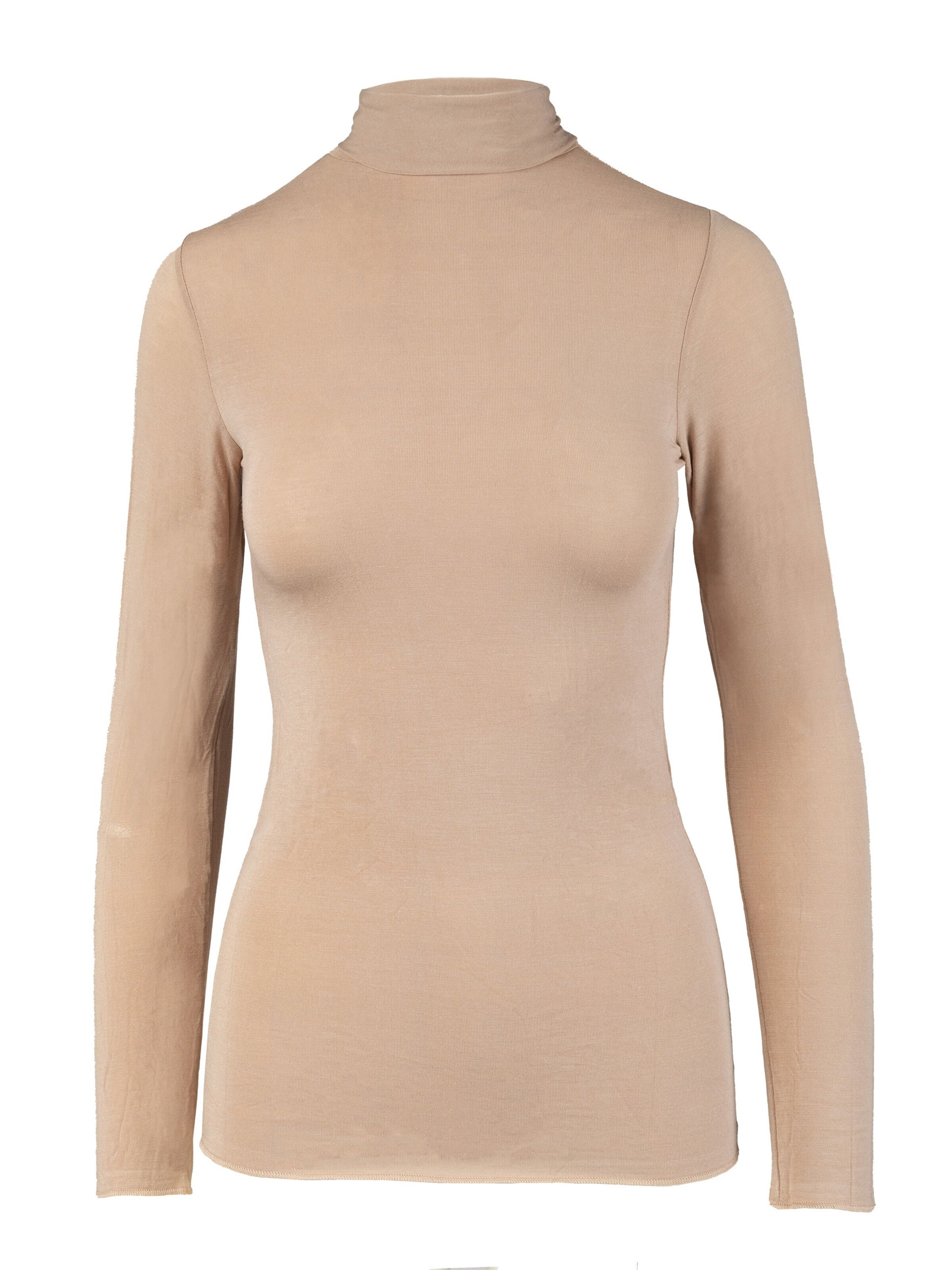 Ciocca Unterhemd 'Body Dolcevita Manica Lunga in Cashmere e Modal'‌‌‌‌ in Beige: Vorderseite