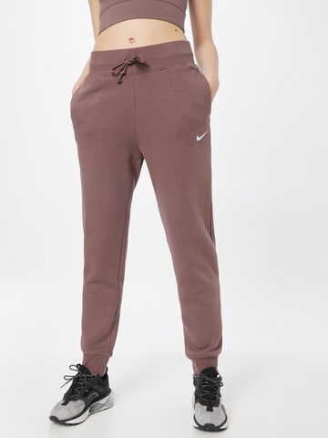 Nike Sportswear Tapered Bukser 'Phoenix Fleece' i lilla: forside