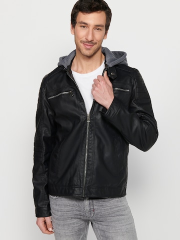 KOROSHI Between-season jacket in Black: front