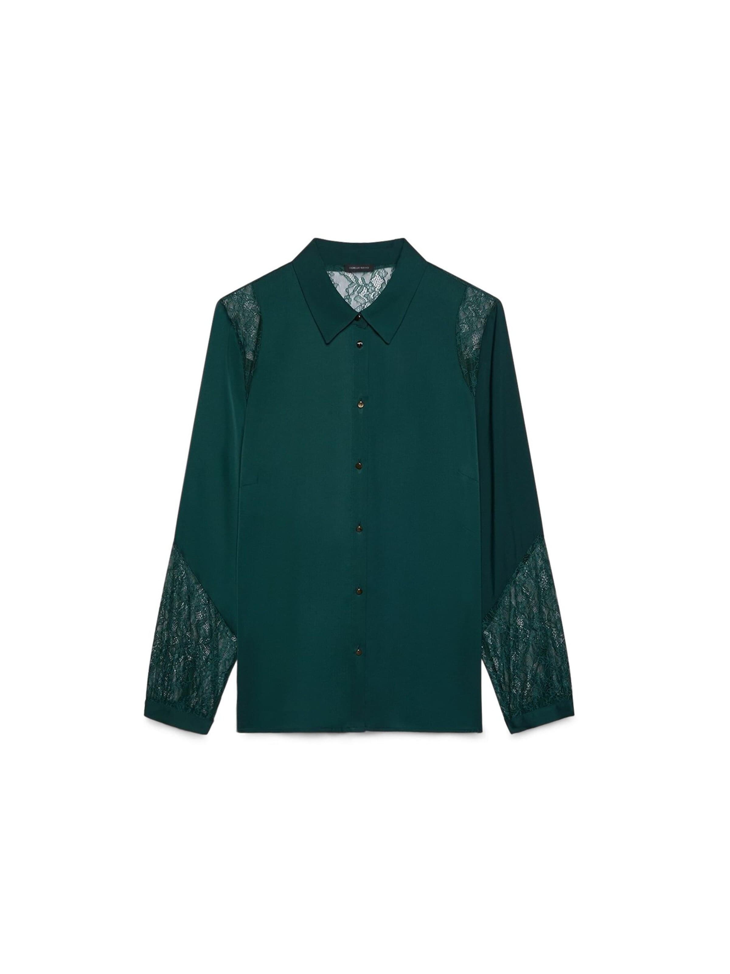 Fiorella Rubino Blouse in Groen: voorkant