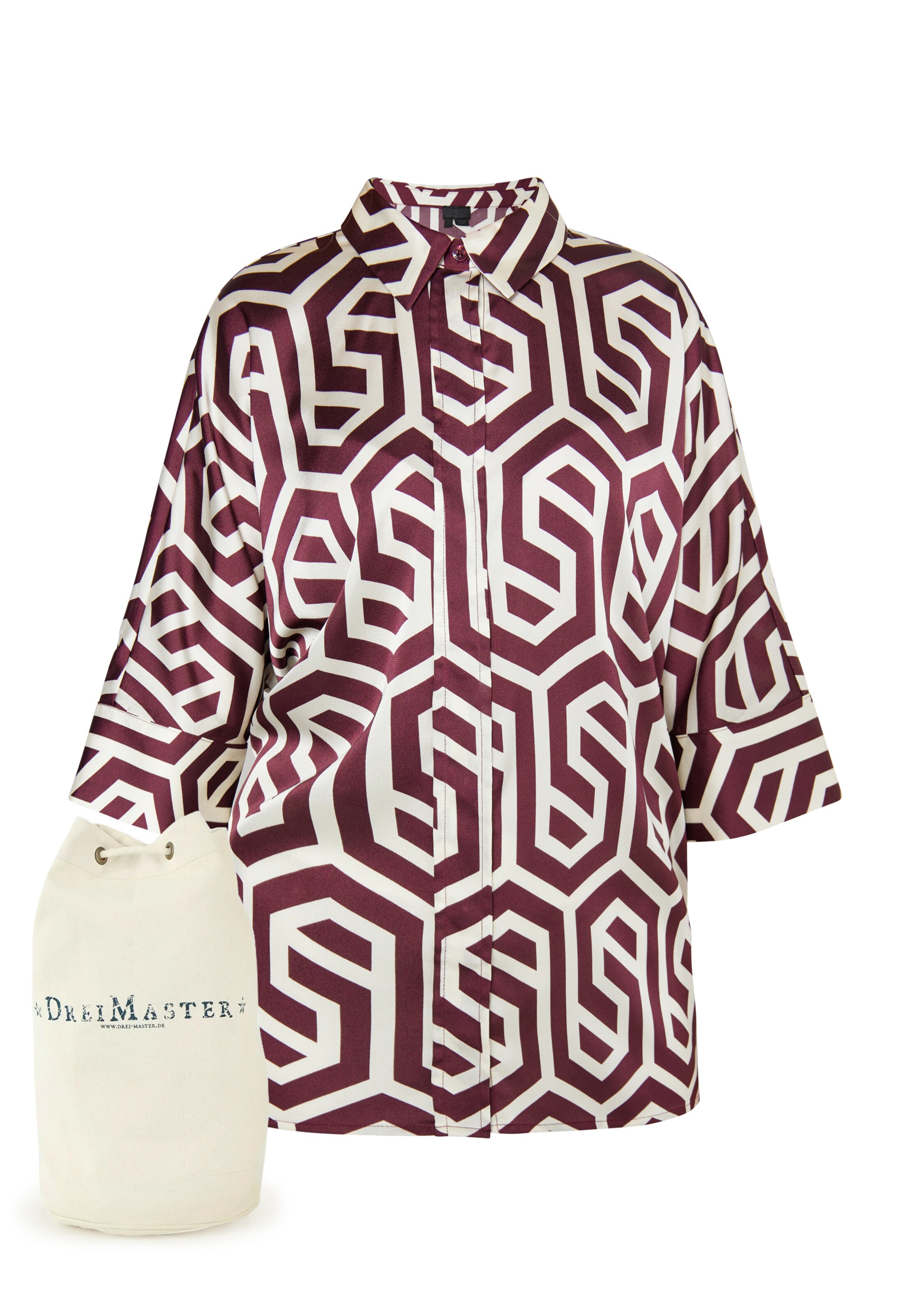 DreiMaster Klassik Blouse in Red: front