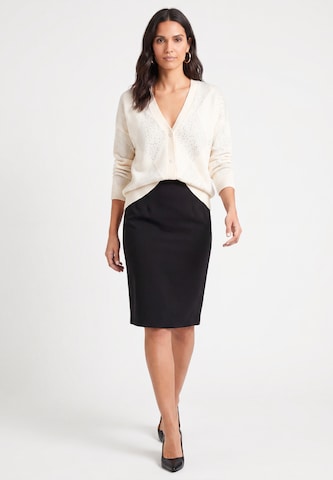 usha BLACK LABEL Knit cardigan in White