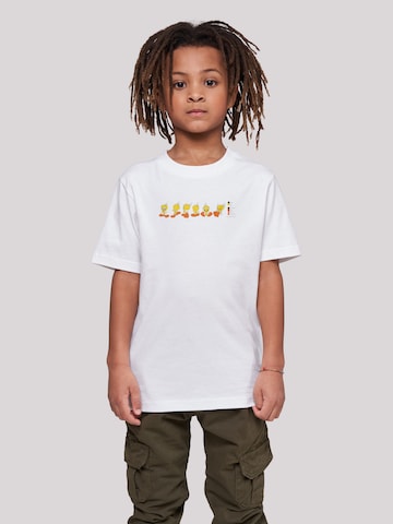 T-Shirt 'Looney Tunes Tweety Pie' F4NT4STIC en blanc : devant