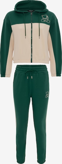 Tom Barron Jogginganzug in XS in creme / grün, Produktansicht
