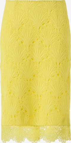 Jupe COMMA en jaune : devant