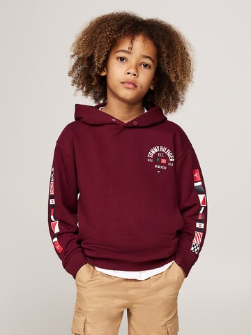 Sweat TOMMY HILFIGER en rouge : devant