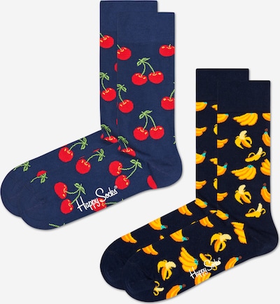 Happy Socks Къси чорапи в нощно синьо / жълто / черно, Преглед на продукта