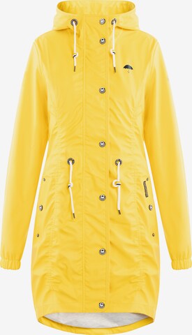 Manteau fonctionnel Schmuddelwedda en jaune : devant