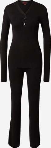 Pantalons de tailleur Misspap en noir : devant