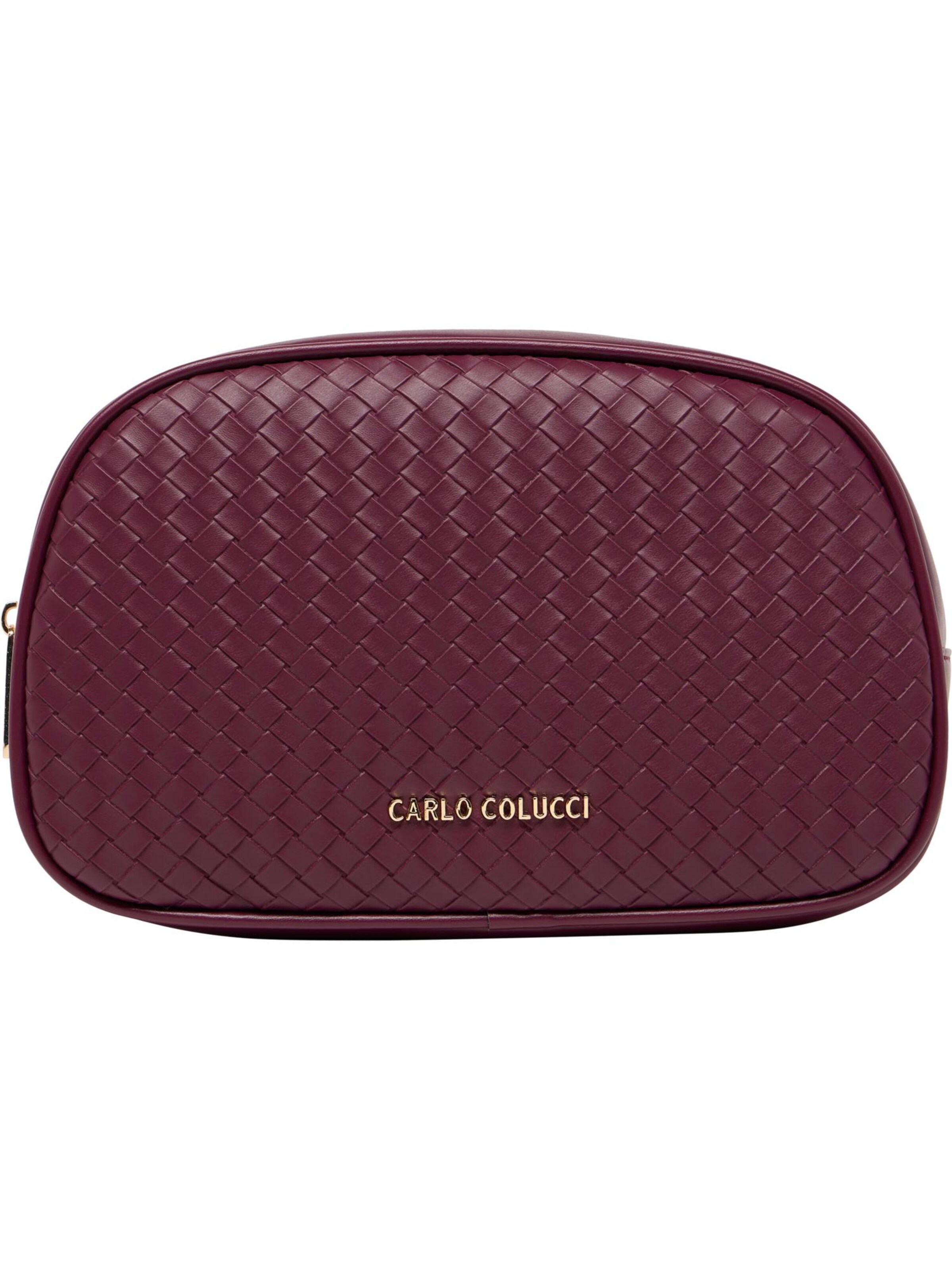 Trousses de toilette Carlo Colucci en rouge : devant