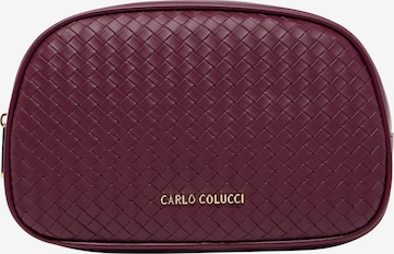 Trousses de toilette Carlo Colucci en rouge : devant