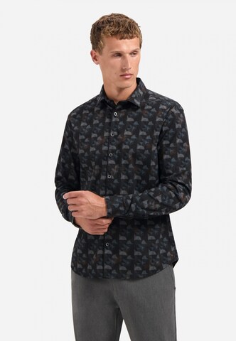 No Excess Regular fit Button Up Shirt in Blue: front