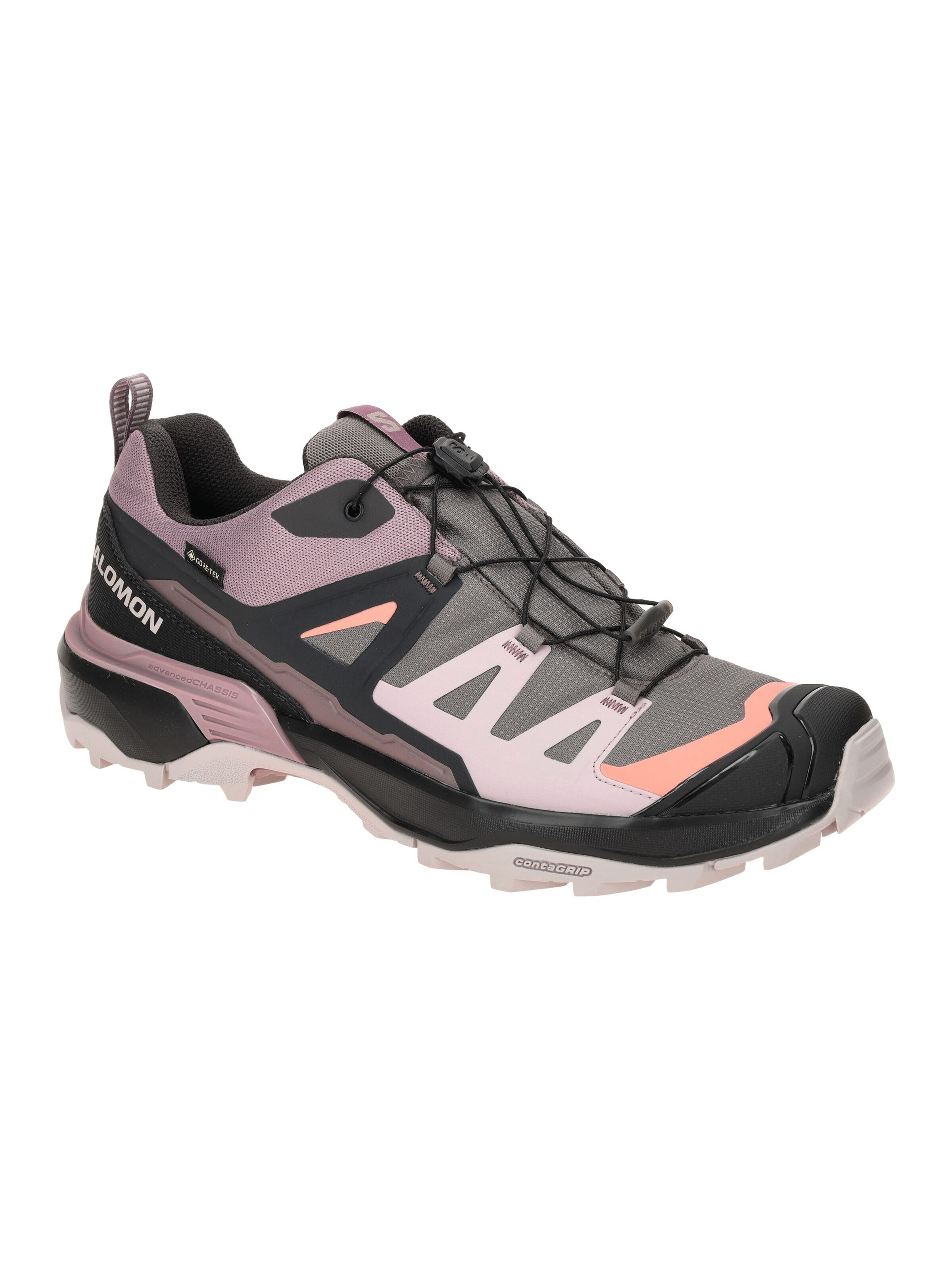 SALOMON Athletic Shoes 'Salomon X Ultra 360 GTX Schuhe grau lila GORE-TEX 474494' in Grey: front
