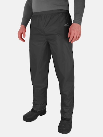 Regular Pantalon outdoor 'Portland' normani en noir : devant