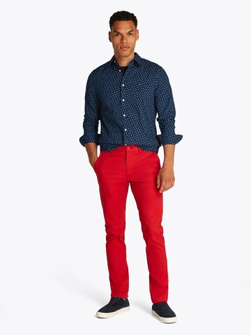 TOMMY HILFIGER Средняя посадка Рубашка в Синий