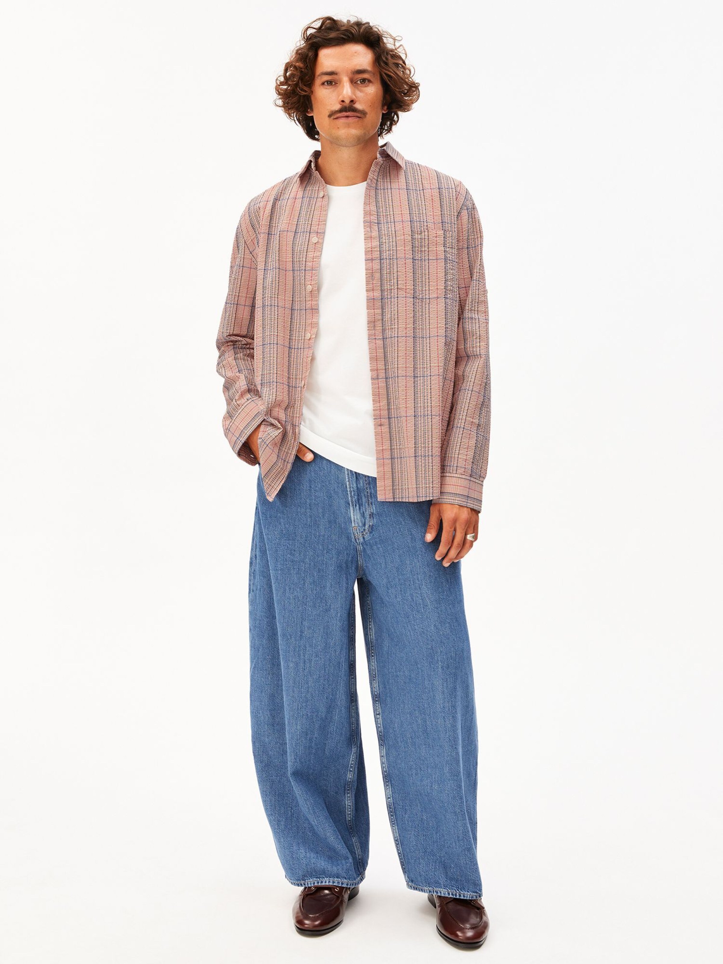 Fit confort Chemise ARMEDANGELS en rose