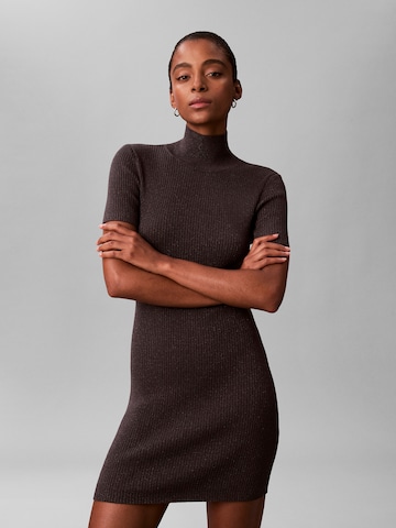 Calvin Klein JeansPletena haljina - ljubičasta boja: prednji dio