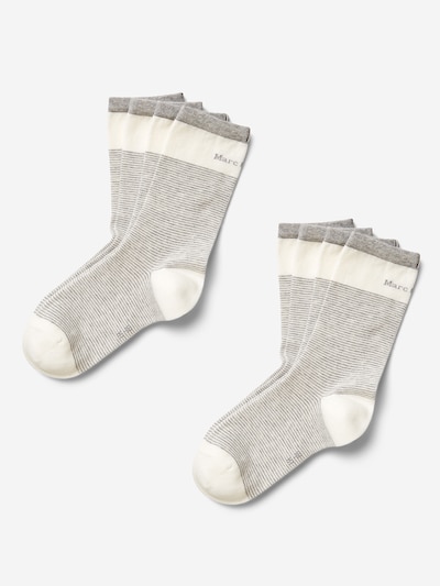 Marc O'Polo Bodywear Socken 'Ringelpietz' in hellgrau / offwhite, Produktansicht