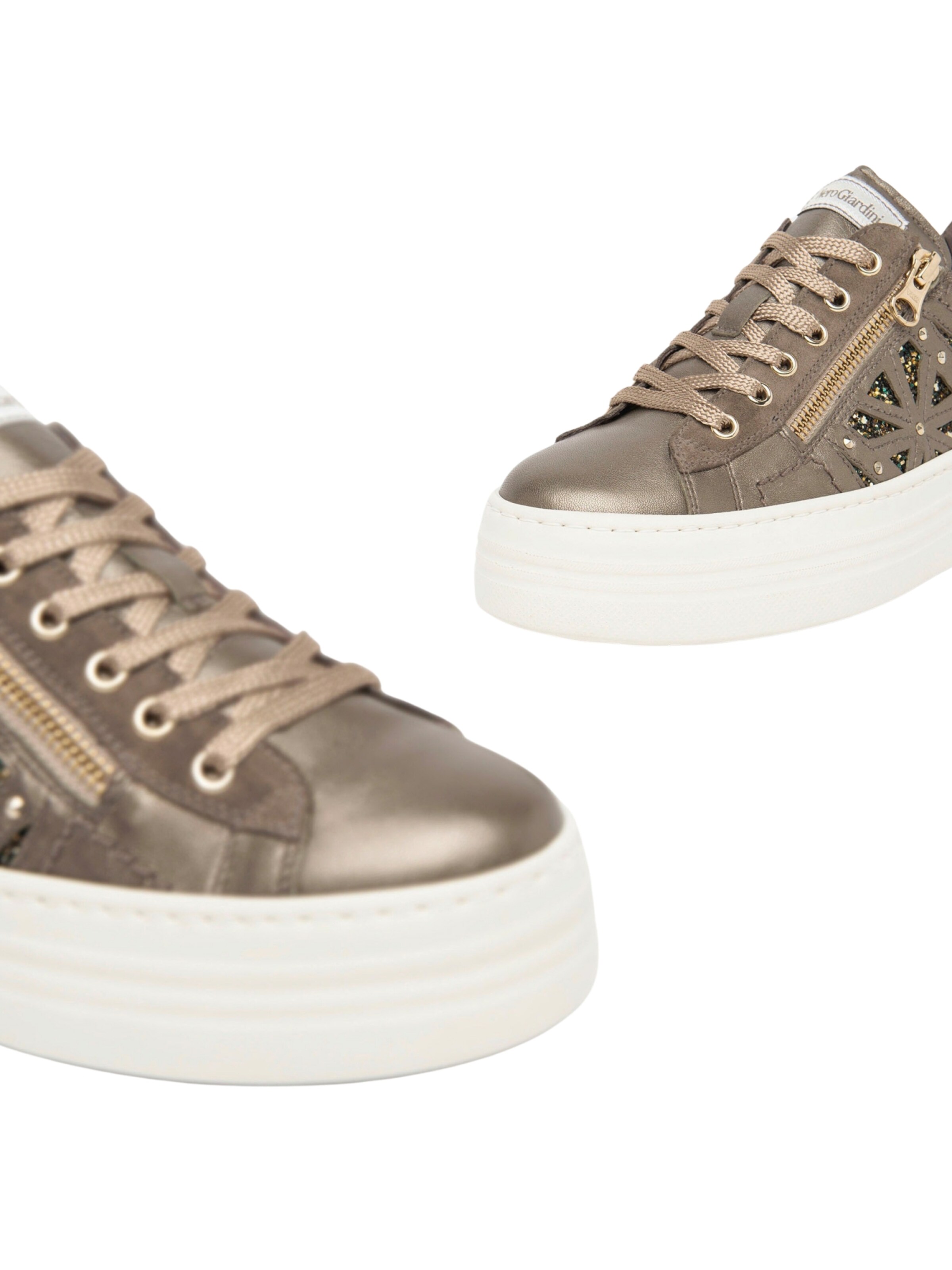 Baskets basses Nero Giardini en bronze