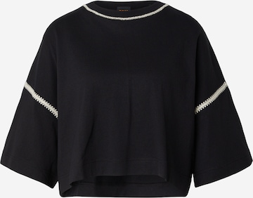 BOSS Paita 'C_Ecrochet' värissä musta: etupuoli