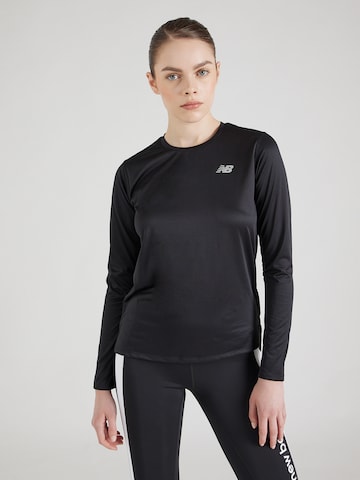 new balance Functioneel shirt 'Essentials' in Zwart: voorkant