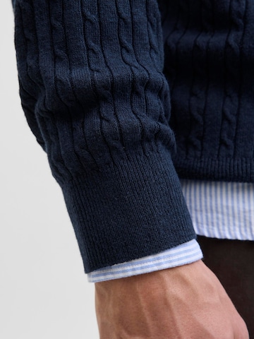 mėlyna JACK & JONES Megztinis 'JJEEMIL'