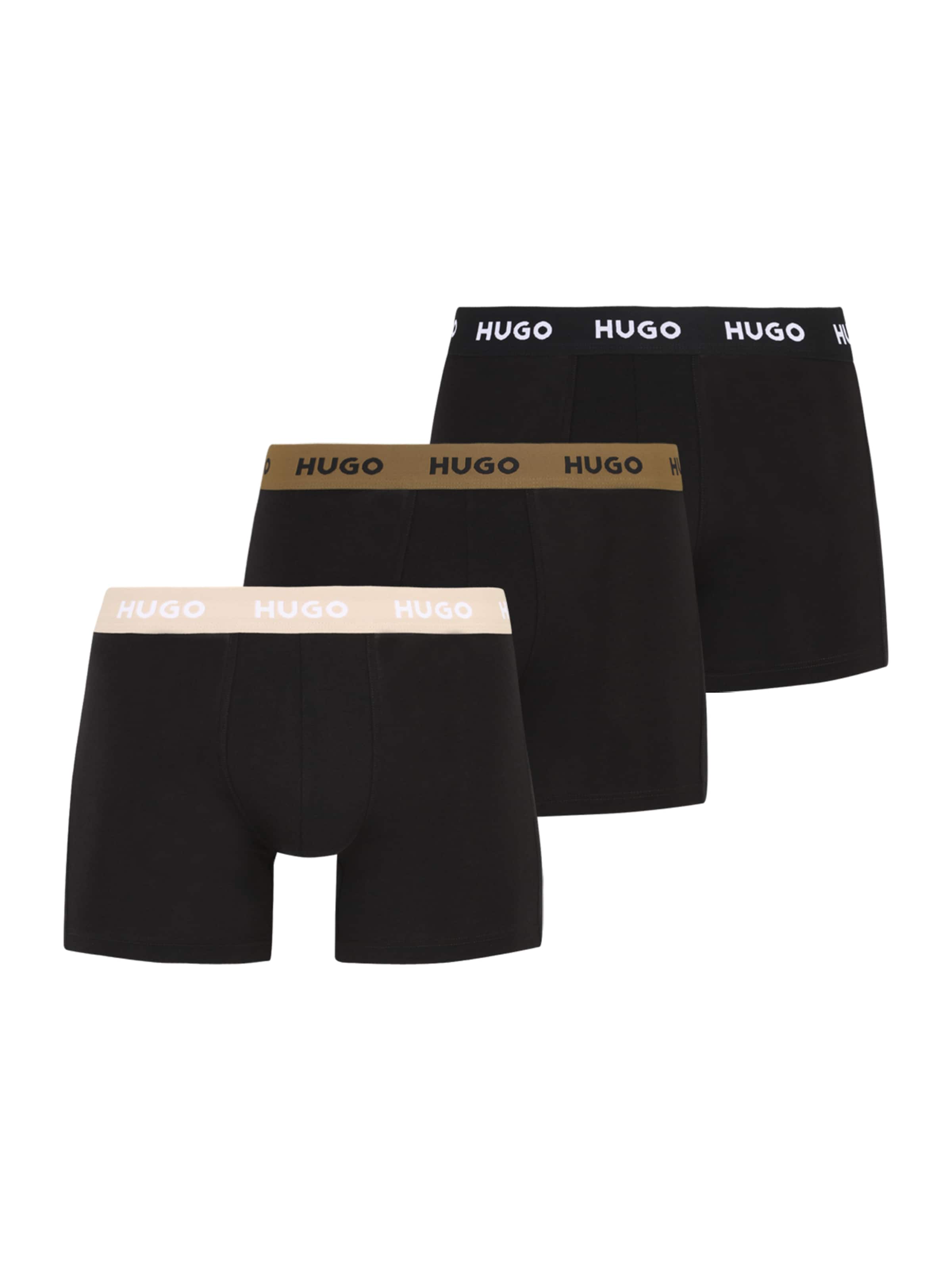 HUGO Шорты Боксеры в Черный: спереди