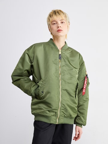 Veste mi-saison 'Ma-1' ALPHA INDUSTRIES en vert : devant