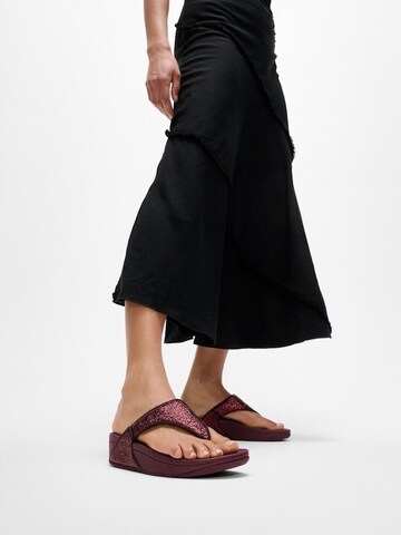 FitFlop T-Bar Sandals in Red