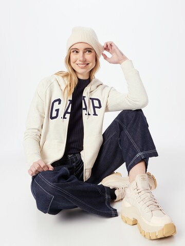 GAP Sweatjacke 'FASH' in Beige