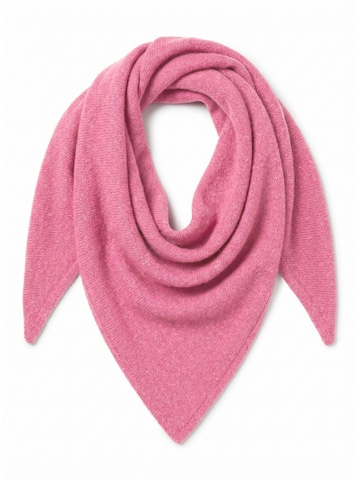 styleBREAKER Tuch 'Leichtes Strick Dreieckstuch Woll-Anteil' in Pink: Vorderseite