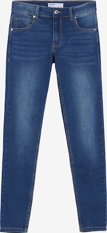 Bershka Skinny Jeans in Blue: front