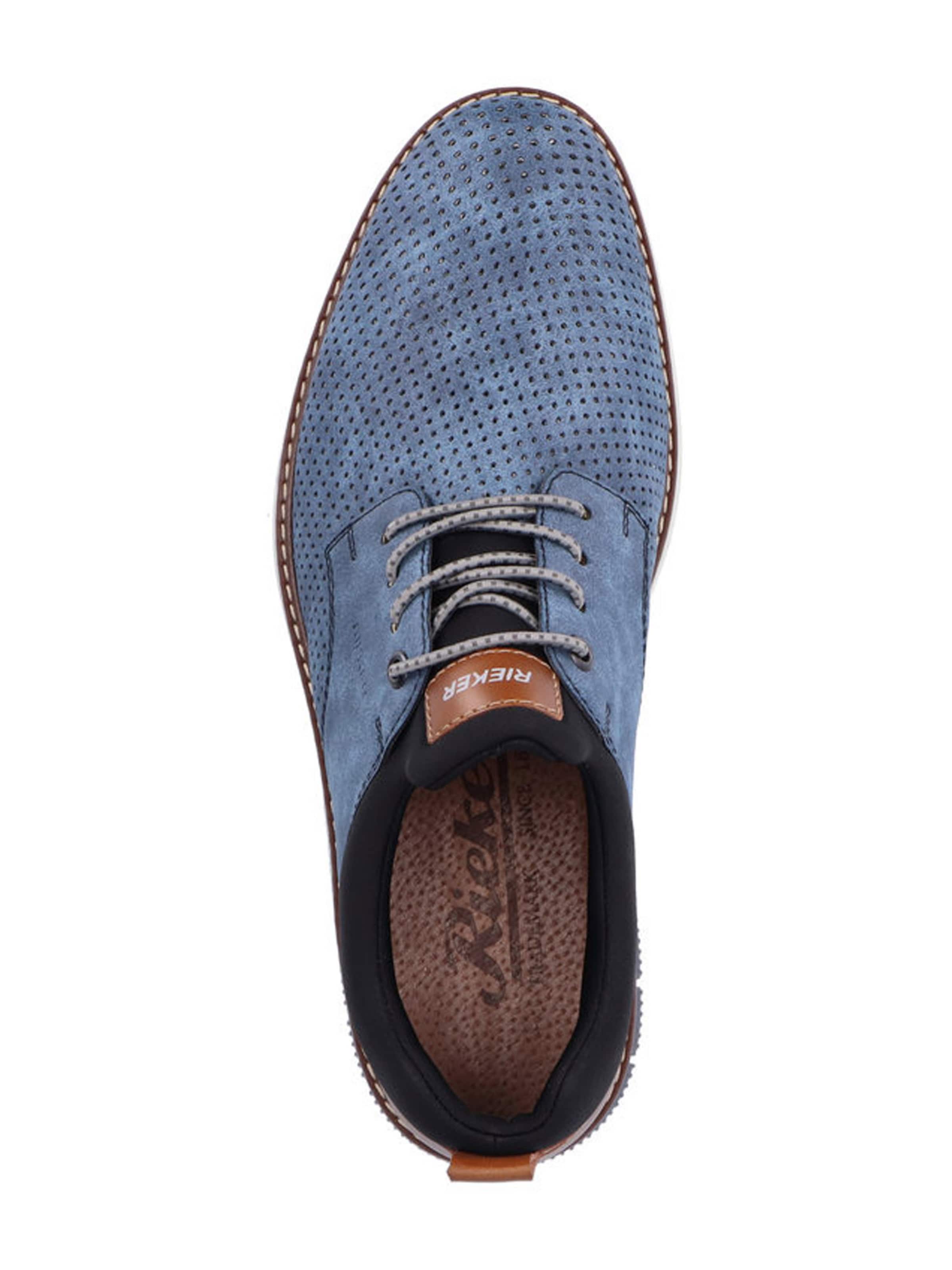 Männer Halbschuhe RIEKER Schnürschuh in Blaumeliert - VJ00617 Männer Halbschuhe RIEKER Schnürschuh in Blaumeliert - VJ00617
