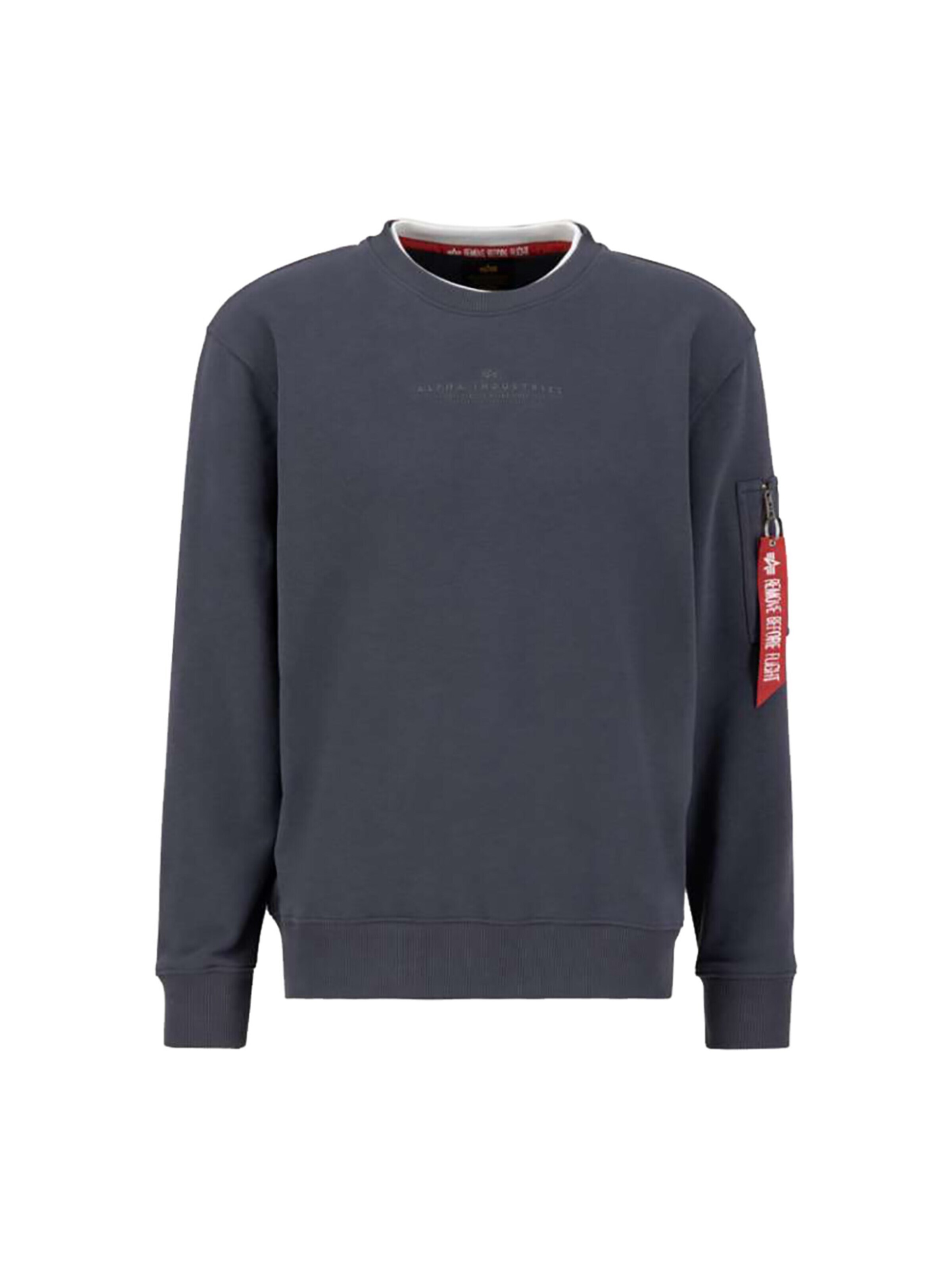 ALPHA INDUSTRIES Sweatshirt 'Double Layer'‌‌‌‌ in Grau: Vorderseite