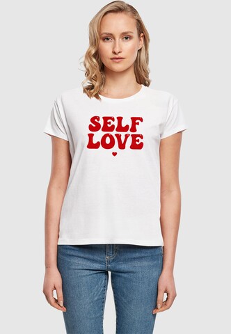 Merchcode Shirt 'Self Love' in White: front