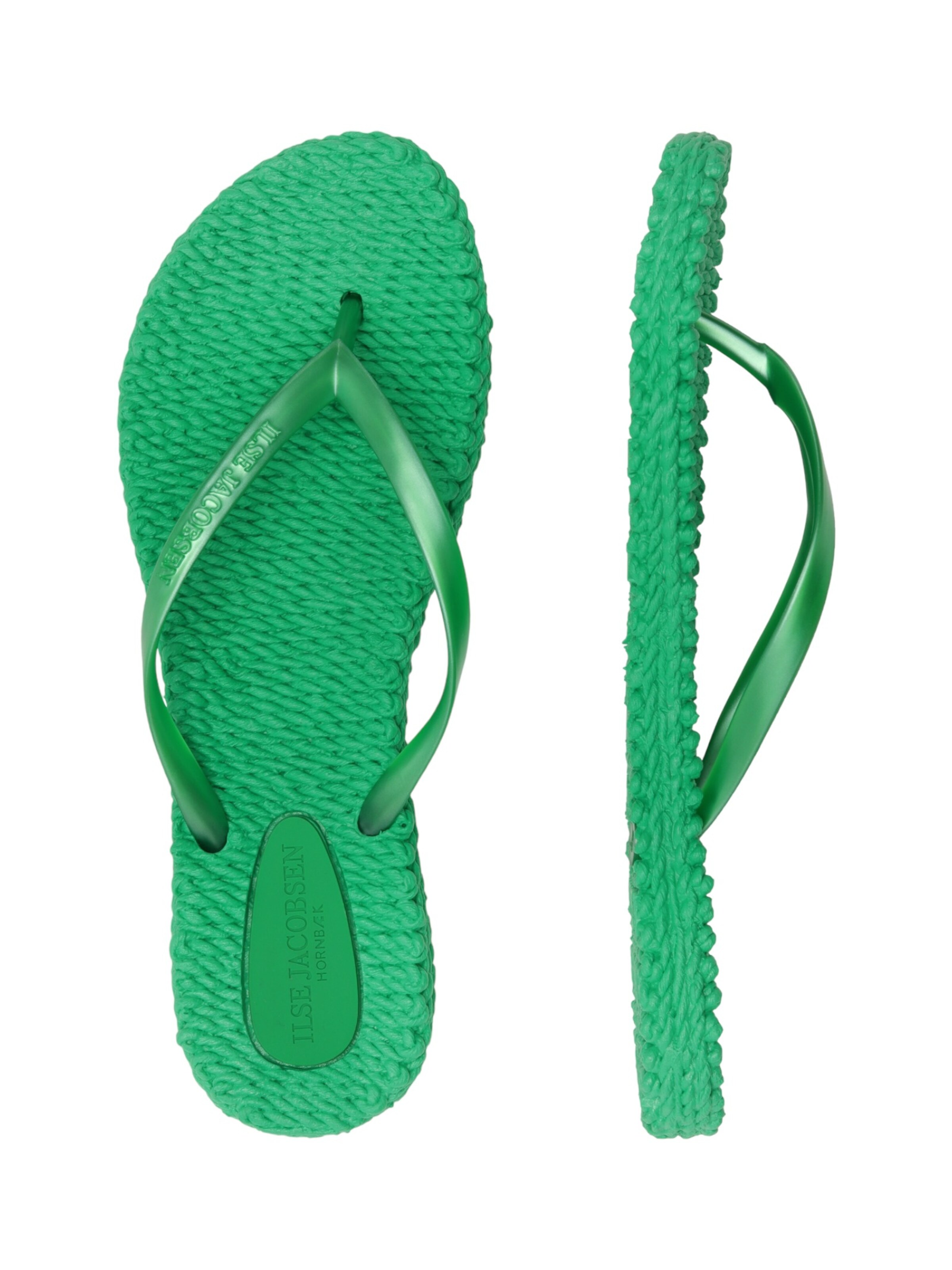 ILSE JACOBSEN T-Bar Sandals 'CHEERFUL02' in Green