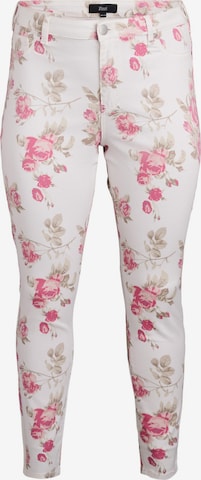 balts Zizzi Piegulošs Džinsi 'AMY': no priekšpuses