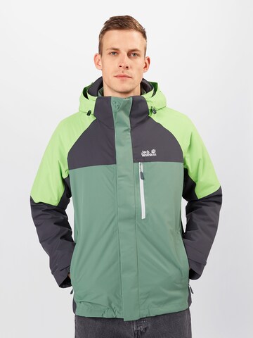 JACK WOLFSKIN Regular fit Kültéri kabátok - zöld: elől