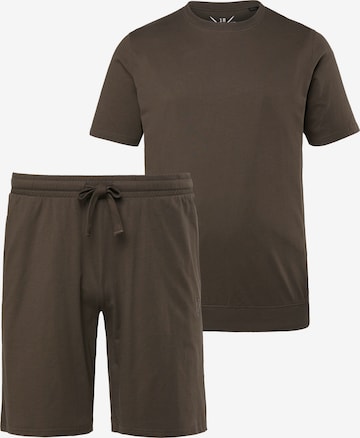 JP1880 Schlafanzug in Braun: Vorderseite