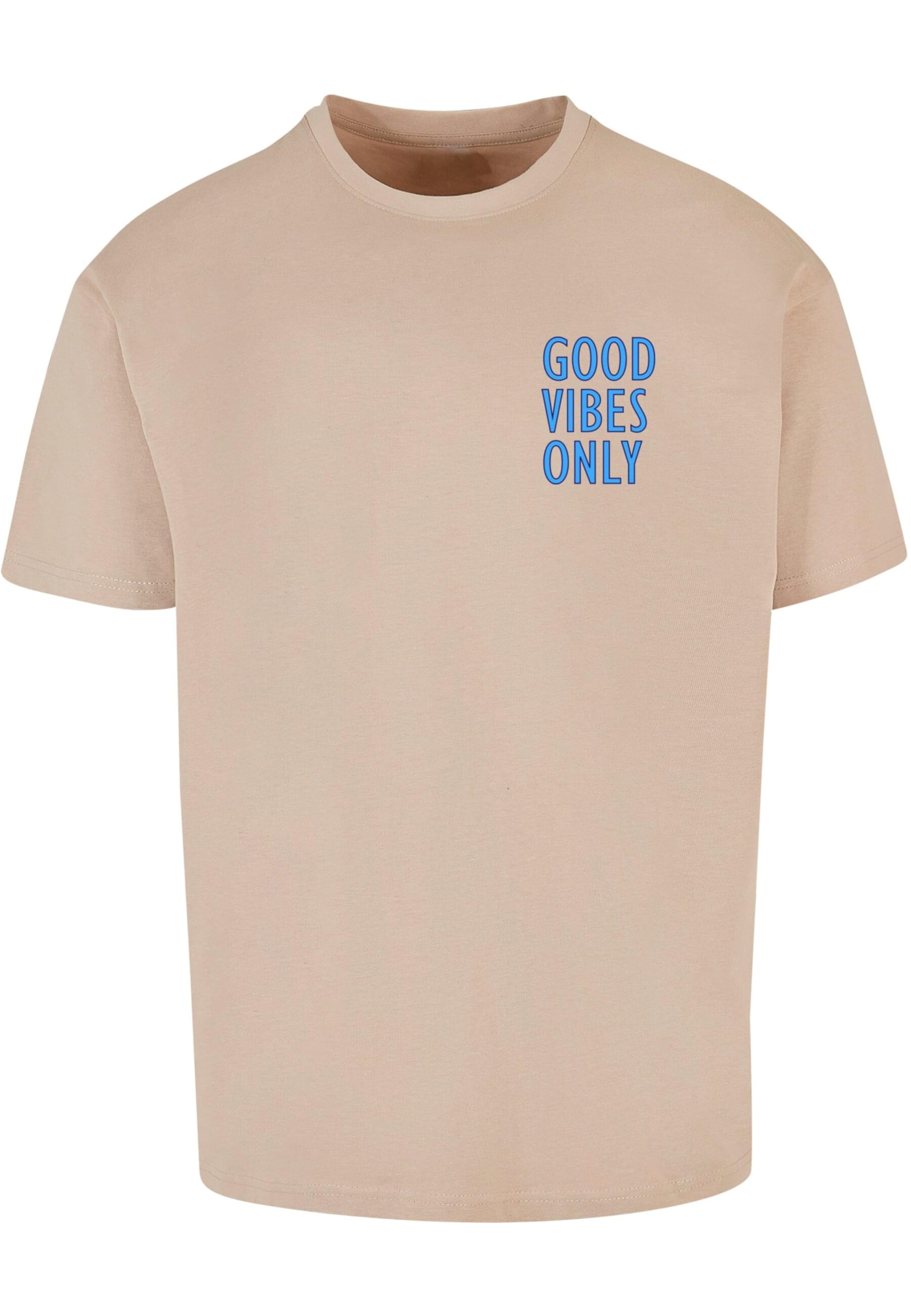 Merchcode Paita 'Good Vibes Only' värissä beige: etupuoli