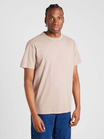 HOLLISTER T-shirt i brun: framsida