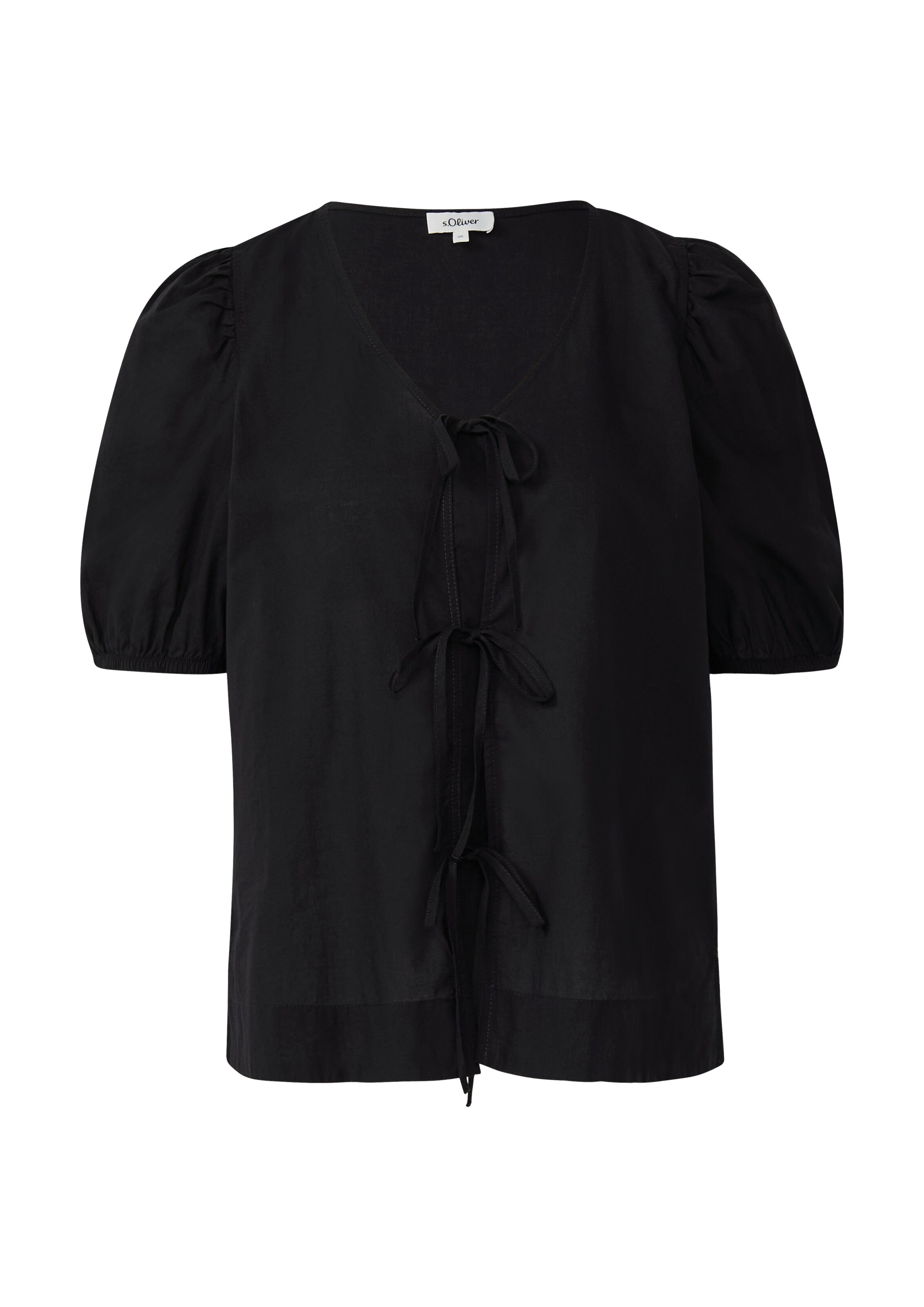 s.Oliver Bluse in Schwarz: Vorderseite