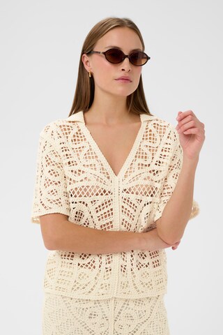 SOAKED IN LUXURY Blouse 'SLAnamy' in Beige: voorkant