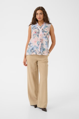 CULTURE - Blusa 'CULotus' em branco
