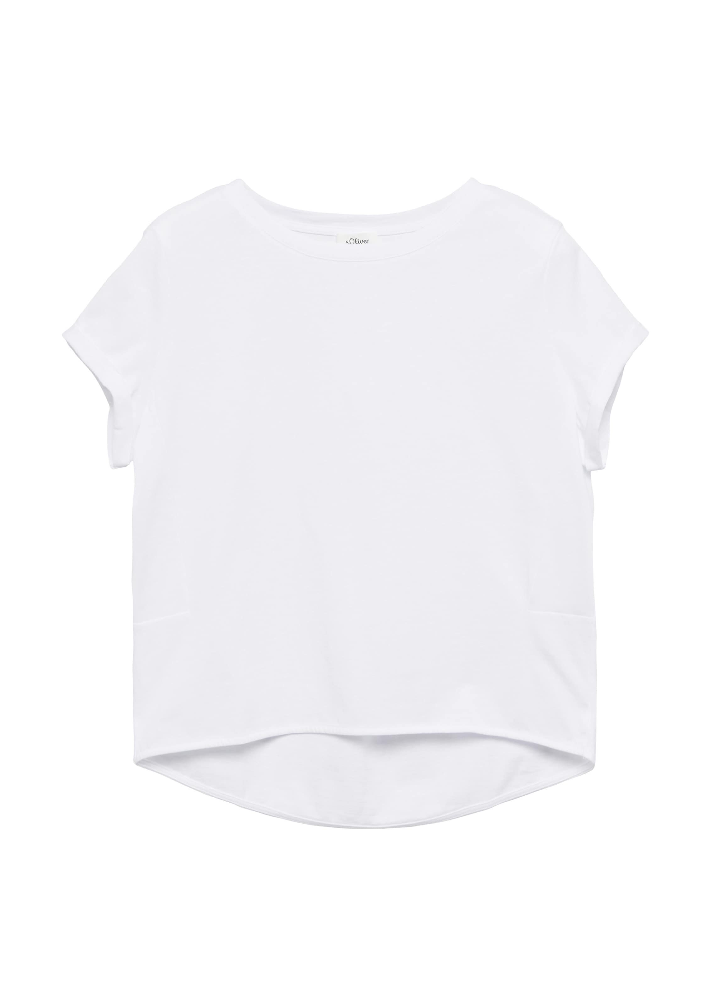 T-shirt s.Oliver en blanc : devant
