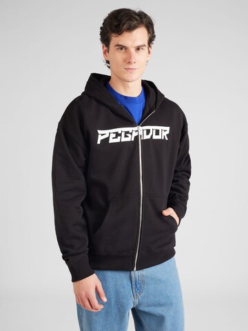 Pegador - Sudadera con cremallera 'Donora' en negro