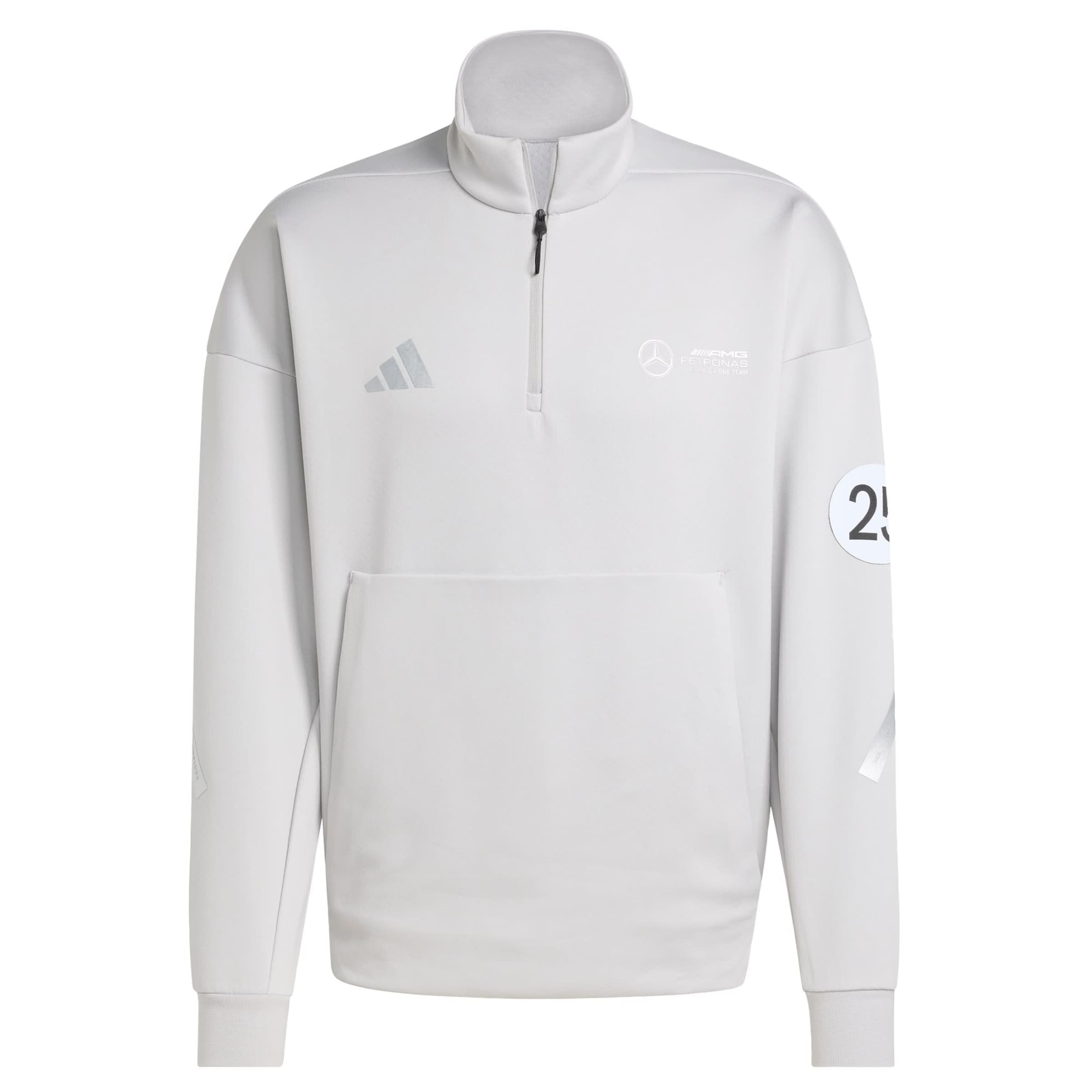 Sweat de sport 'Mercedes - AMG Petronas Formula One Team Silver Arrows' ADIDAS PERFORMANCE en gris : devant