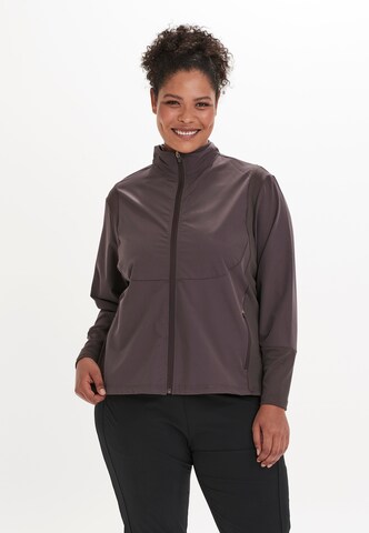 Q by Endurance Performance Jacket 'Isabely' in Purple: front