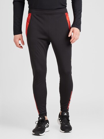 ADIDAS PERFORMANCE Slimfit Sportbroek 'Belgien Tiro 24 Competition' in Zwart: voorkant